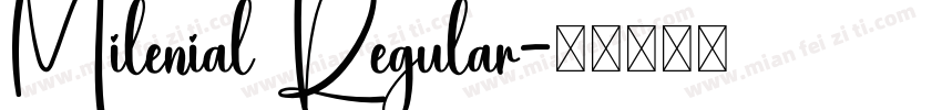 Milenial Regular字体转换